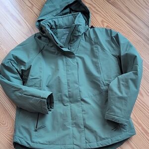 LL Bean Green Hooded Jacket